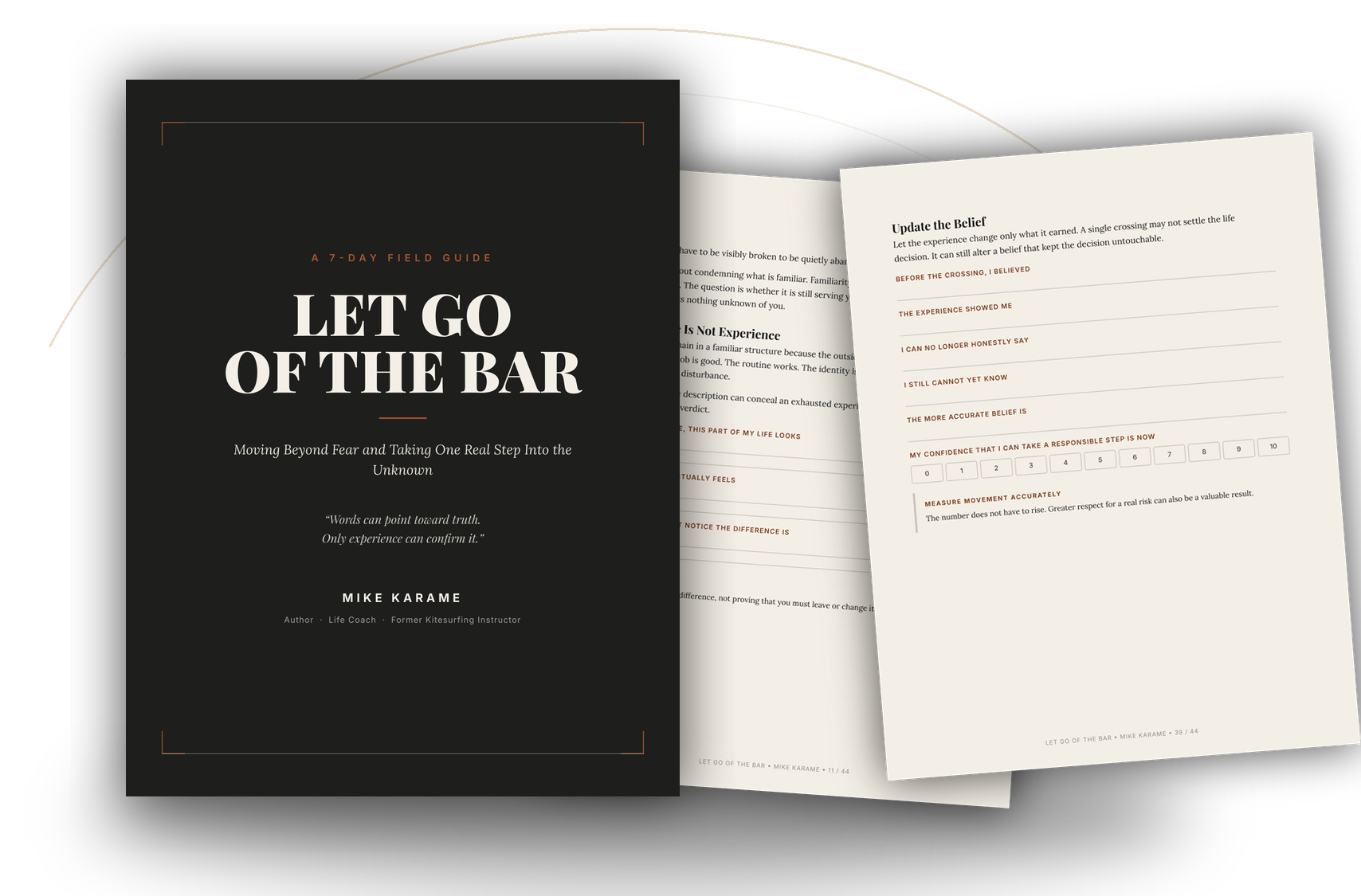 Let Go of the Bar cover with authentic fieldwork and printable worksheet pages